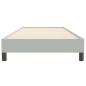 Preview: Boxspringbett ohne Matratze Hellgrau 100x220 cm Samt