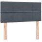 Preview: Boxspringbett mit Matratze Dunkelgrau 80x210 cm Samt