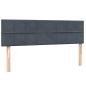 Preview: Boxspringbett mit Matratze Dunkelgrau 160x210 cm Samt