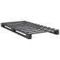 Preview: Palettenbett Grau Massivholz Kiefer 100×200 cm