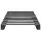 Preview: Palettenbett Grau Massivholz Kiefer 100×200 cm