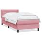 Preview: Boxspringbett mit Matratze Rosa 80x220 cm Samt