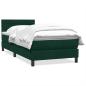 Preview: Boxspringbett mit Matratze Dunkelgrün 80x220 cm Samt