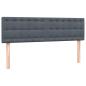 Preview: Boxspringbett mit Matratze Dunkelgrau 160x210 cm Samt