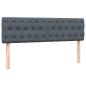 Preview: Boxspringbett mit Matratze Dunkelgrau 160x210 cm Samt