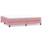 Preview: Boxspringbett ohne Matratze Rosa 200x220 cm Samt