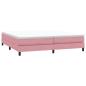 Preview: Boxspringbett ohne Matratze Rosa 200x220 cm Samt