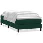 Preview: Boxspringbett ohne Matratze Dunkelgrün 200x220 cm Samt