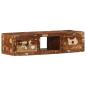 Preview: ARDEBO.de - TV-Wandschrank 100x32x25 cm Altholz Massivholz