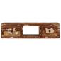 Preview: TV-Wandschrank 100x32x25 cm Altholz Massivholz