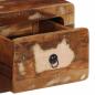Preview: TV-Wandschrank 100x32x25 cm Altholz Massivholz