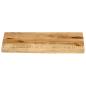 Preview: Tischplatte 50x30x2,5 cm Baumkante Massivholz Raues Mangoholz