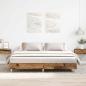 Preview: ARDEBO.de - Bettgestell ohne Matratze Altholz 160x200cm Holzwerkstoff