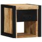 Preview: Nachttische 2 Stk. 40x35x40 cm Raues Mango-Massivholz