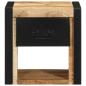 Preview: Nachttische 2 Stk. 40x35x40 cm Raues Mango-Massivholz