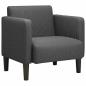 Preview: Sessel mit Armlehnen Dunkelgrau 54 cm Cordstoff