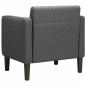 Preview: Sessel mit Armlehnen Dunkelgrau 54 cm Cordstoff