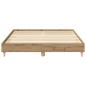 Preview: Bettgestell ohne Matratze Artisan-Eiche 150x200cm Holzwerkstoff