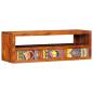 Preview: ARDEBO.de - TV-Wandschrank Mehrfarbig 90x30x30 cm Massivholz Akazie