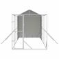 Preview: Outdoor-Hundezwinger mit Dach Silbern 2x6x2,5m Verzinkter Stahl