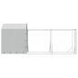 Preview: Outdoor-Hundezwinger mit Dach Silbern 2x6x2,5m Verzinkter Stahl