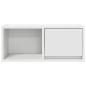 Preview: TV-Schrank Weiß 60x31x25,5 cm Holzwerkstoff