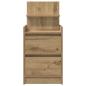 Preview: Nachttische mit 2 Schubladen 2 Stk. Artisan-Eiche 38x34x80 cm