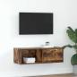 Preview: ARDEBO.de - TV-Schrank Räuchereiche 80x31x25,5 cm Holzwerkstoff