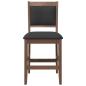 Preview: Barhocker mit Kissen 2 Stk. Braun Massivholz Gummibaum