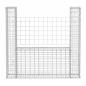 Preview: Gabionenkorb U-Form Stahl 160×20×150 cm