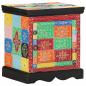 Preview: Nachttisch 2 Stk. Mehrfarbig 40x35x45 cm Massivholz Mango