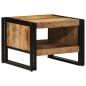 Preview: Couchtisch 50x50x38 cm Raues Massivholz Mango
