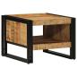 Preview: Couchtisch 50x50x38 cm Raues Massivholz Mango