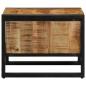 Preview: Couchtisch 50x50x38 cm Raues Massivholz Mango