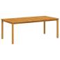 Preview: ARDEBO.de - Gartentisch 200x100x74 cm Massivholz Akazie