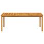Preview: Gartentisch 200x100x74 cm Massivholz Akazie