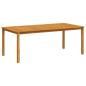 Preview: Gartentisch 200x100x74 cm Massivholz Akazie