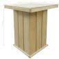 Preview: Bartisch 75x75x110 cm Kiefernholz Imprägniert