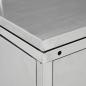 Preview: Mülltonnenbox für 2 Tonnen 240 L Edelstahl