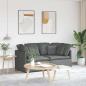 Preview: ARDEBO.de - Modulares Sofa mit Kissen Stoff Dunkelgrau