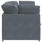 Preview: Modulares Sofa mit Kissen Samt Dunkelgrau
