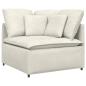 Preview: Modulares Sofa mit Kissen Samt Cream