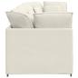 Preview: Modulares Sofa mit Kissen Samt Cream
