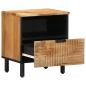 Preview: Nachttisch 40x33x46 cm Massivholz Akazie
