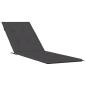 Preview: Liegestuhl-Auflage Melange Anthrazit (75+105) x 50 x 4 cm Stoff