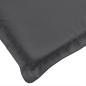 Preview: Liegestuhl-Auflage Melange Anthrazit (75+105) x 50 x 4 cm Stoff