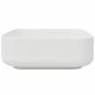 Preview: Waschbecken Quadratisch Keramik Wei? 39x39x13,5 cm