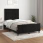 Preview: ARDEBO.de - Bettgestell ohne Matratze Schwarz 120x190 cm Samt