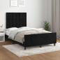 Preview: ARDEBO.de - Bettgestell ohne Matratze Schwarz 120x190 cm Samt