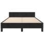 Preview: Bettgestell ohne Matratze Schwarz 120x190 cm Samt